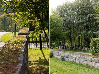 Minneslund i granit