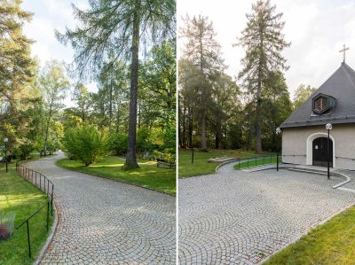 Minneslund i granit